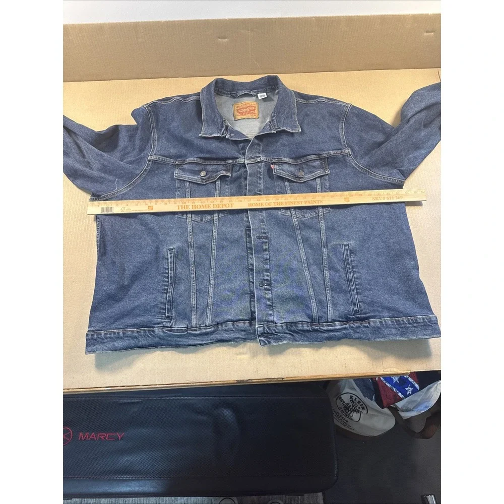 Levi's Button Up Denim Jacket Size 6XL Mens Trucker Style